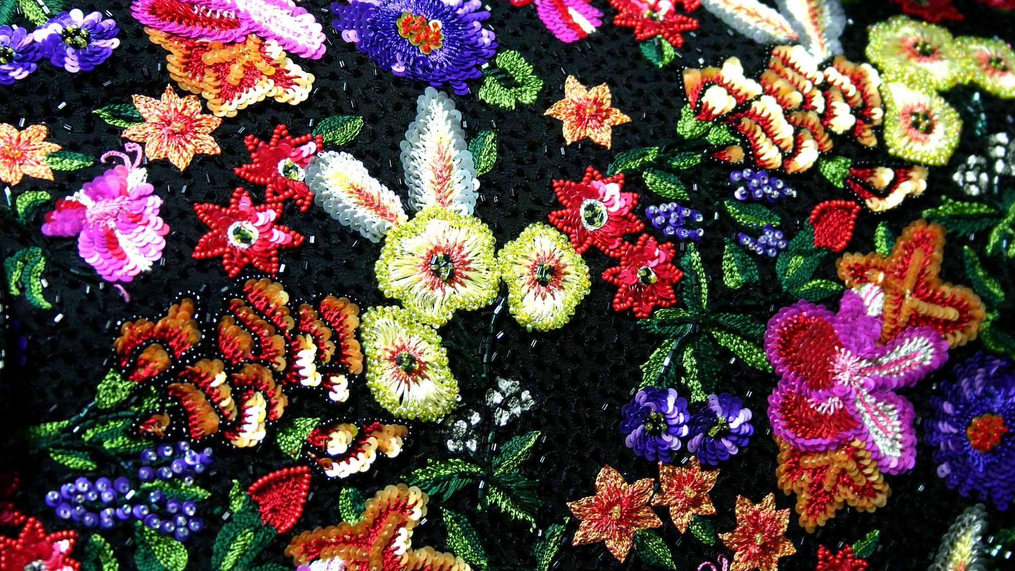 Beautiful sequined fabric