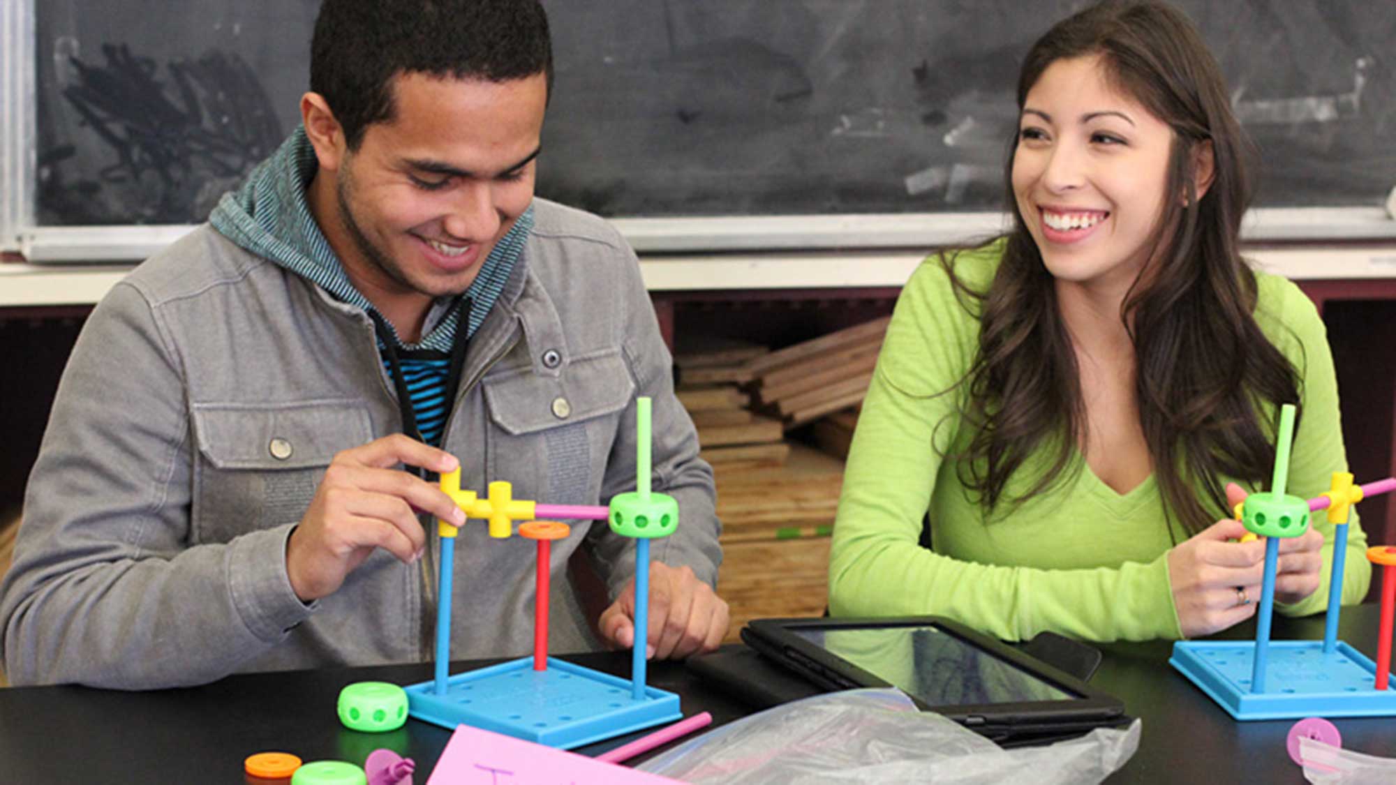 Students in a classroom in Painter Hall